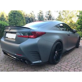 Накладка сплиттер на спойлер багажника на Lexus RC